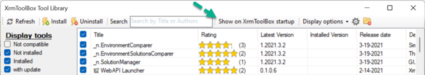 How to hide the Tools library in Dynamics 365 CE XrmToolBox